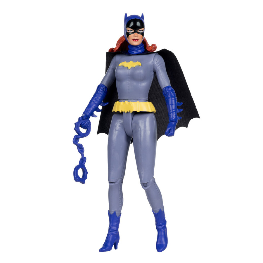 figura de batgirl de color negro y gris dc retro batman 66 comic de 6