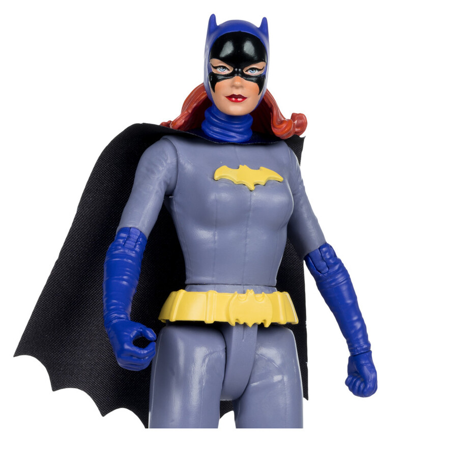 figura de batgirl de color negro y gris dc retro batman 66 comic de 6