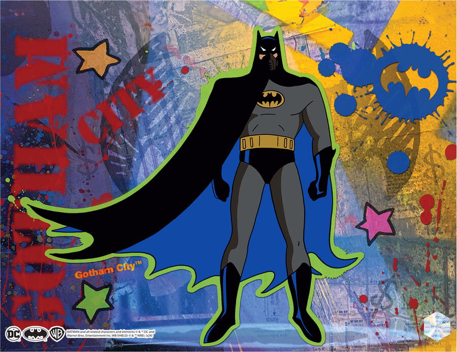 conjunto de 6 ilustraciones de batman animation cel art