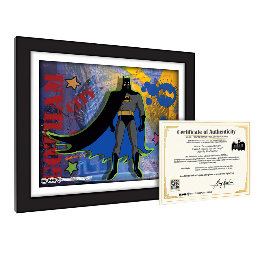 conjunto de 6 ilustraciones de batman animation cel art