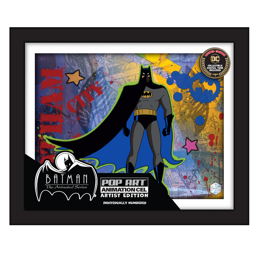 conjunto de 6 ilustraciones de batman animation cel art