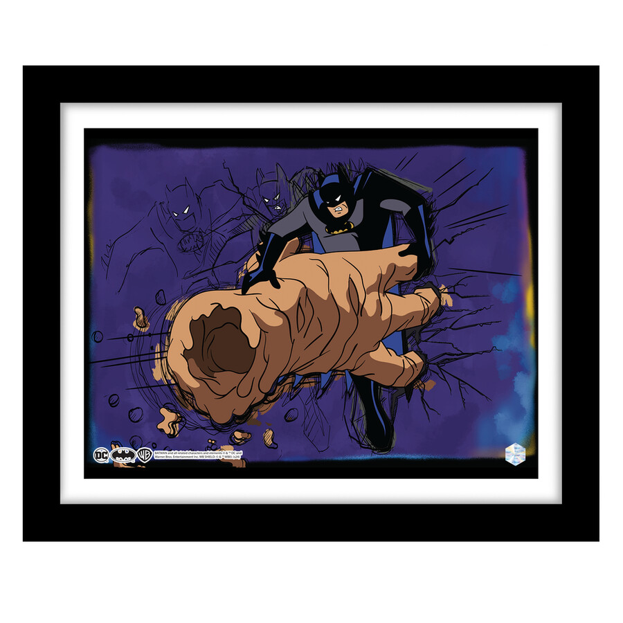 conjunto de 6 ilustraciones de batman animation cel art