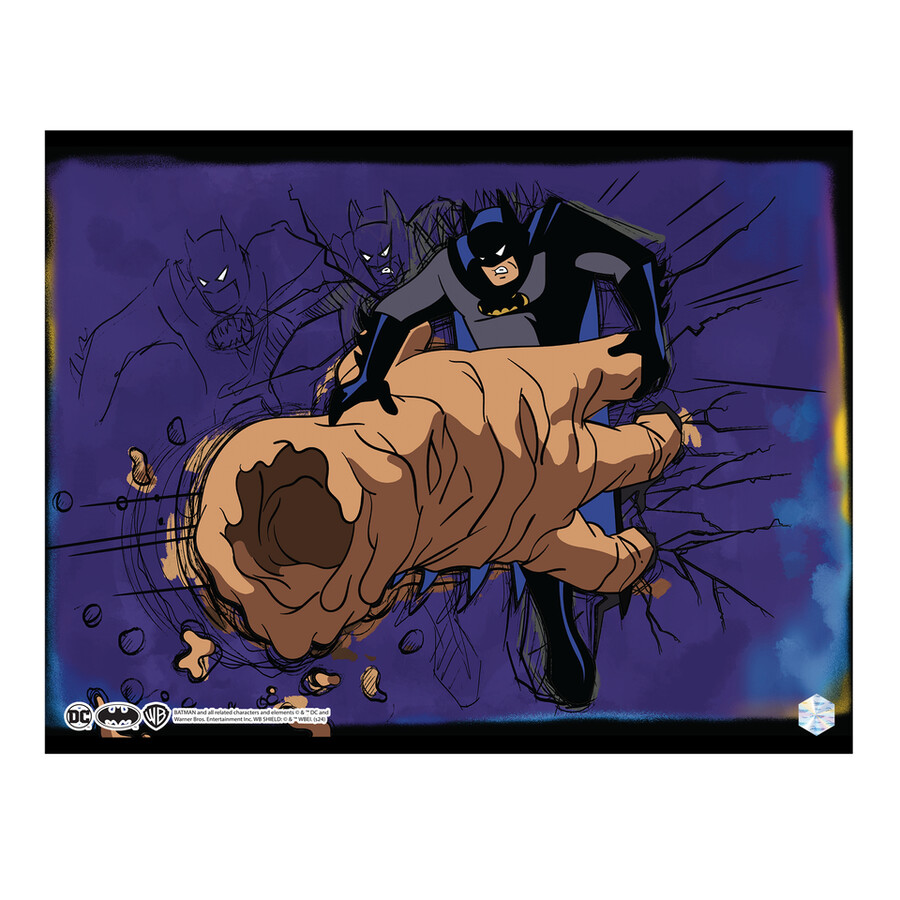 conjunto de 6 ilustraciones de batman animation cel art