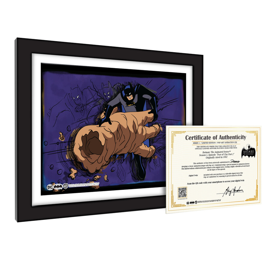 conjunto de 6 ilustraciones de batman animation cel art