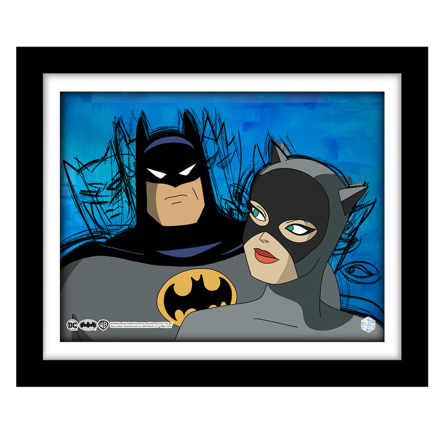 conjunto de 6 ilustraciones de batman animation cel art