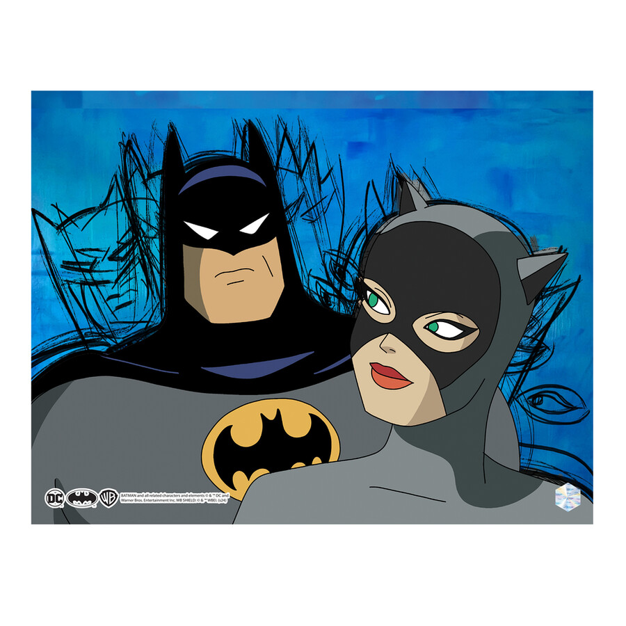 conjunto de 6 ilustraciones de batman animation cel art