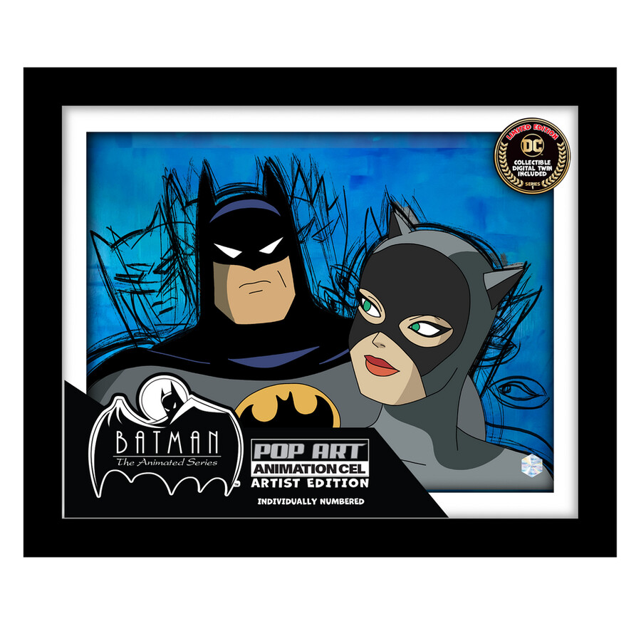 conjunto de 6 ilustraciones de batman animation cel art