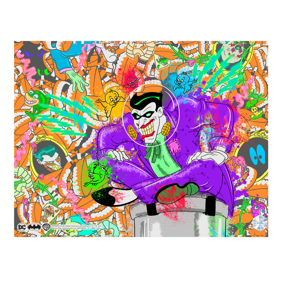 conjunto de 6 ilustraciones de batman animation cel art