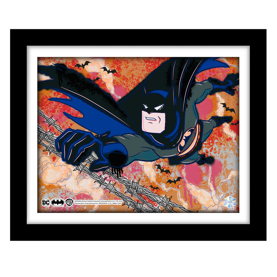conjunto de 6 ilustraciones de batman animation cel art