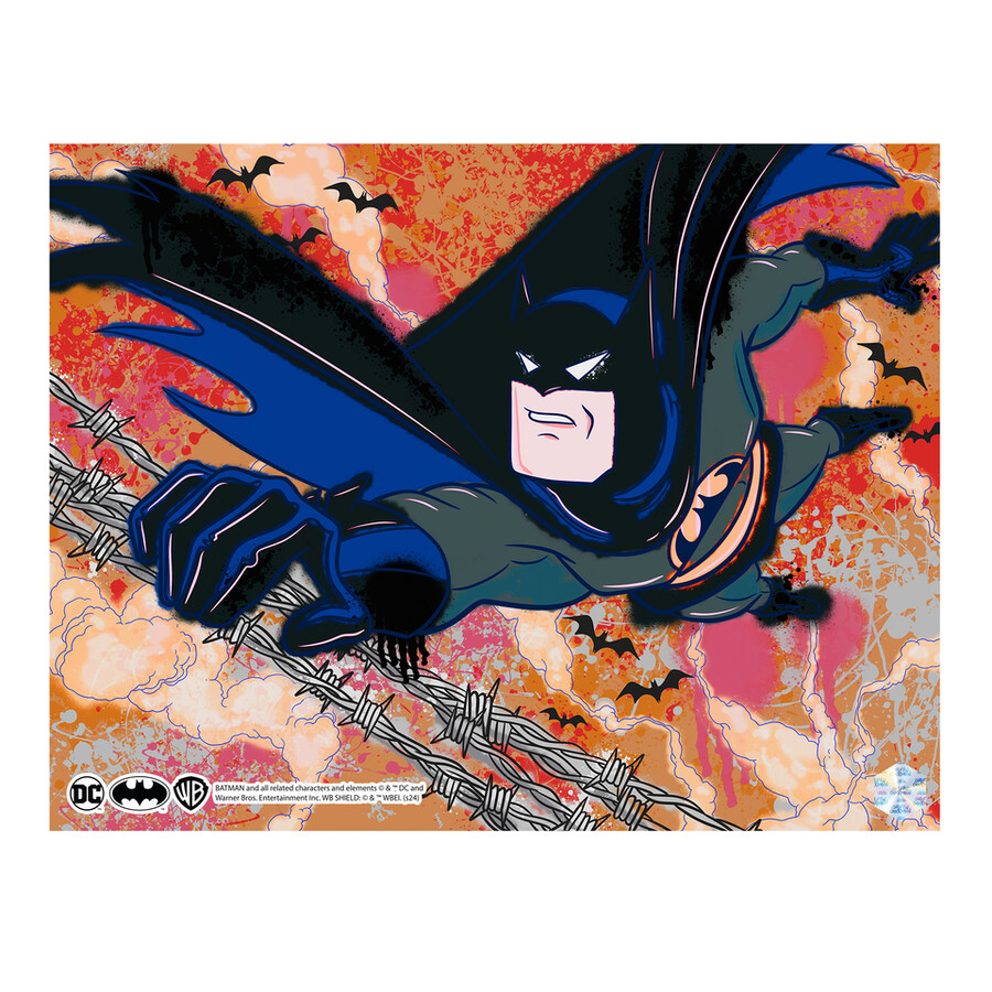 conjunto de 6 ilustraciones de batman animation cel art