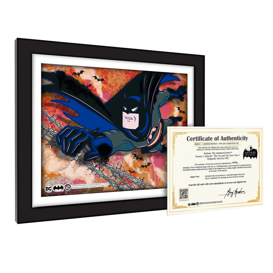 conjunto de 6 ilustraciones de batman animation cel art
