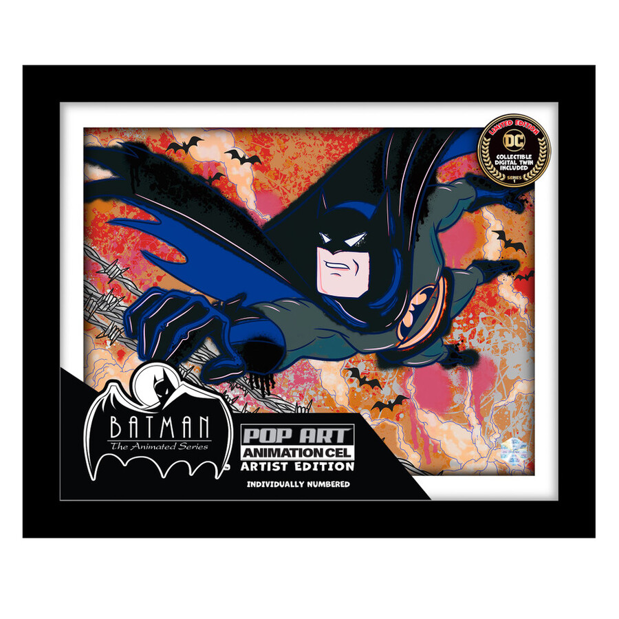 conjunto de 6 ilustraciones de batman animation cel art