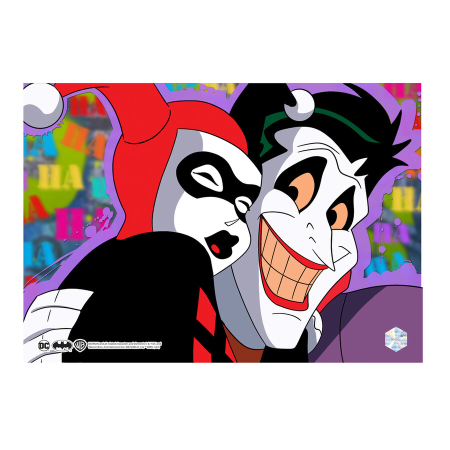 conjunto de 6 ilustraciones de batman animation cel art