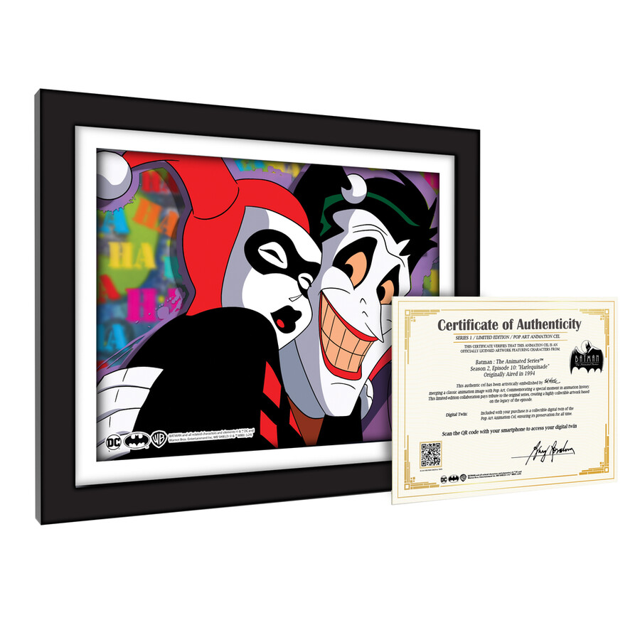 conjunto de 6 ilustraciones de batman animation cel art