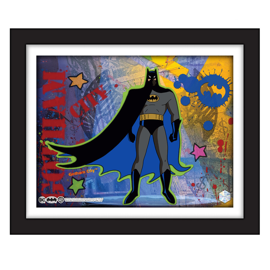 conjunto de 6 ilustraciones de batman animation cel art