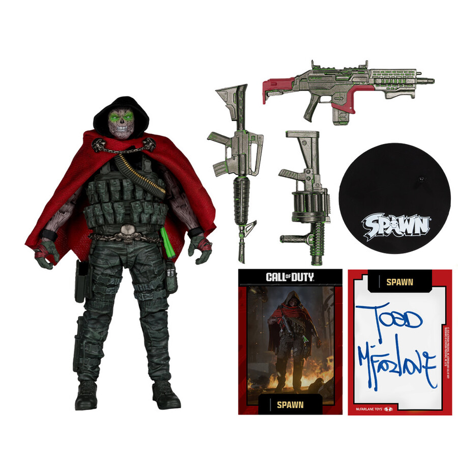 figura gold label de 7 de burned spawn call of duty autograph series
