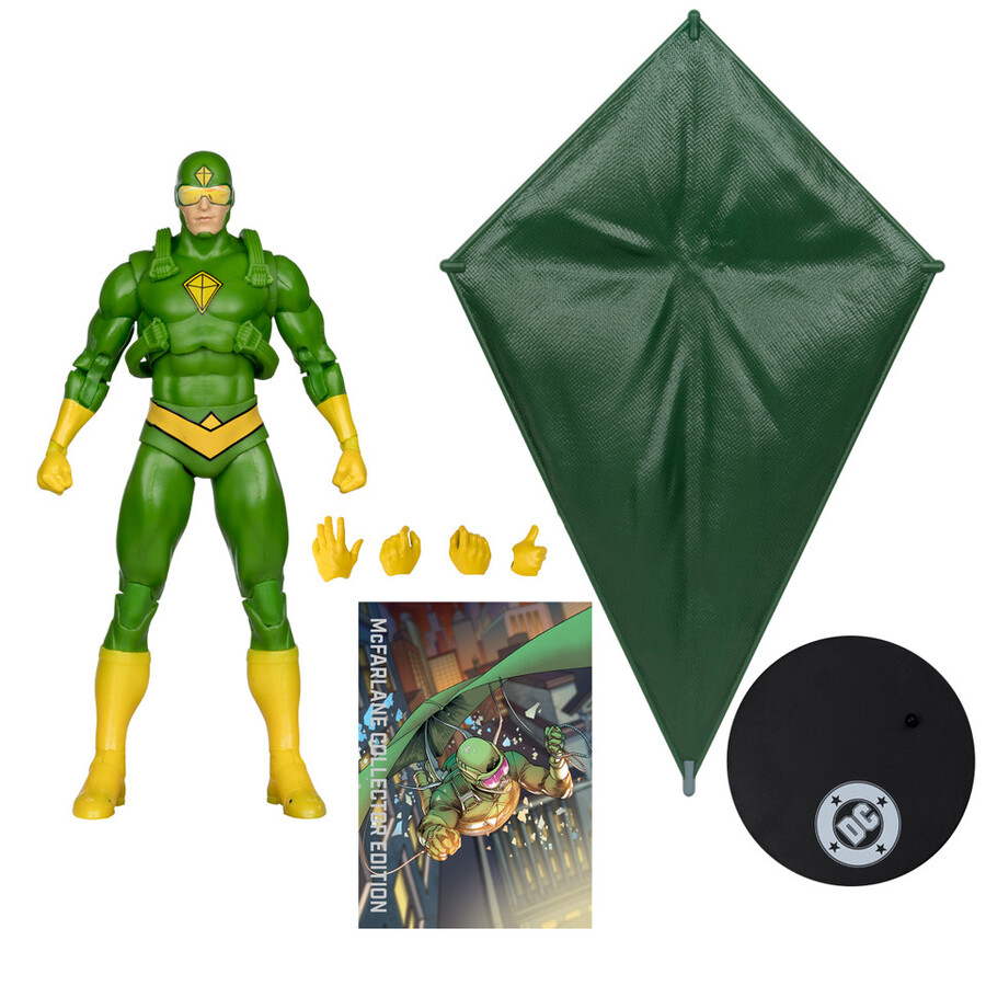 figura de mcfarlane edición coleccionista gold label de 7 de kite-man batman rogues