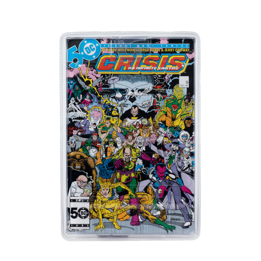 paquete de perforadoras de páginas de superman hora ceroel guasón crisis en tierras infinitas con cómics 2 figuras de 7