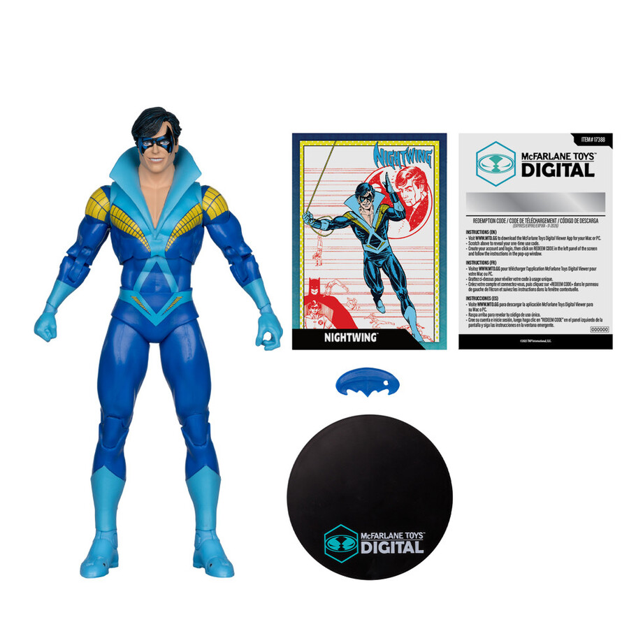 batgirl stephanie brownbatman tierra de nadiemonarca dc countdownnightwing jóvenes titanes paquete de 4 figuras de 7 con coleccionables digitales de mcfarlane toys