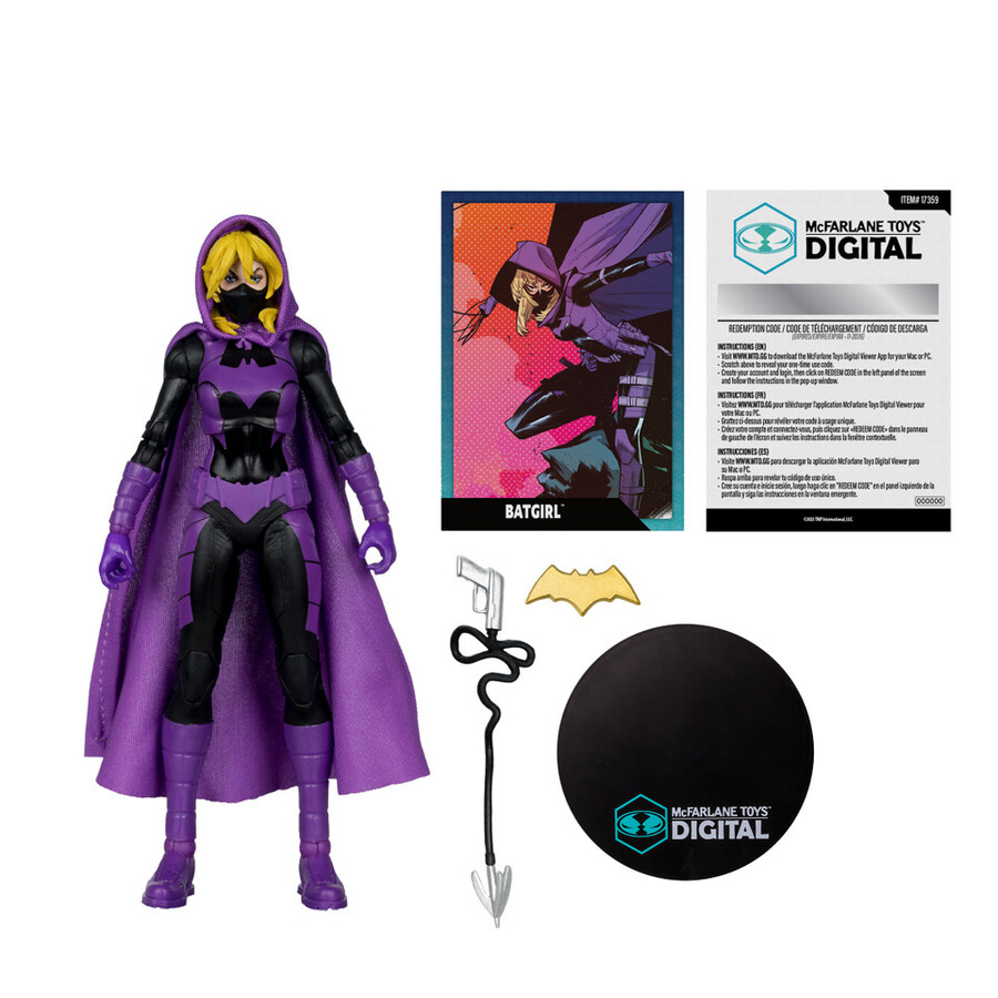 batgirl stephanie brownbatman tierra de nadiemonarca dc countdownnightwing jóvenes titanes paquete de 4 figuras de 7 con coleccionables digitales de mcfarlane toys