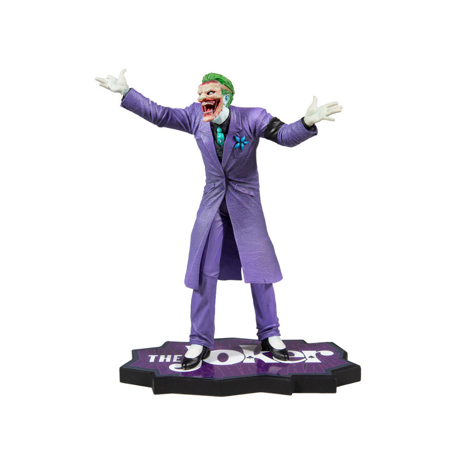 la locura púrpura del joker estatua de resina del joker de greg capullo a escala 110
