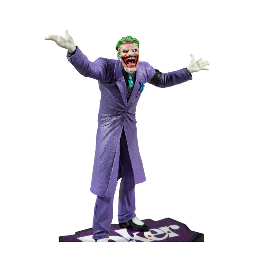 la locura púrpura del joker estatua de resina del joker de greg capullo a escala 110