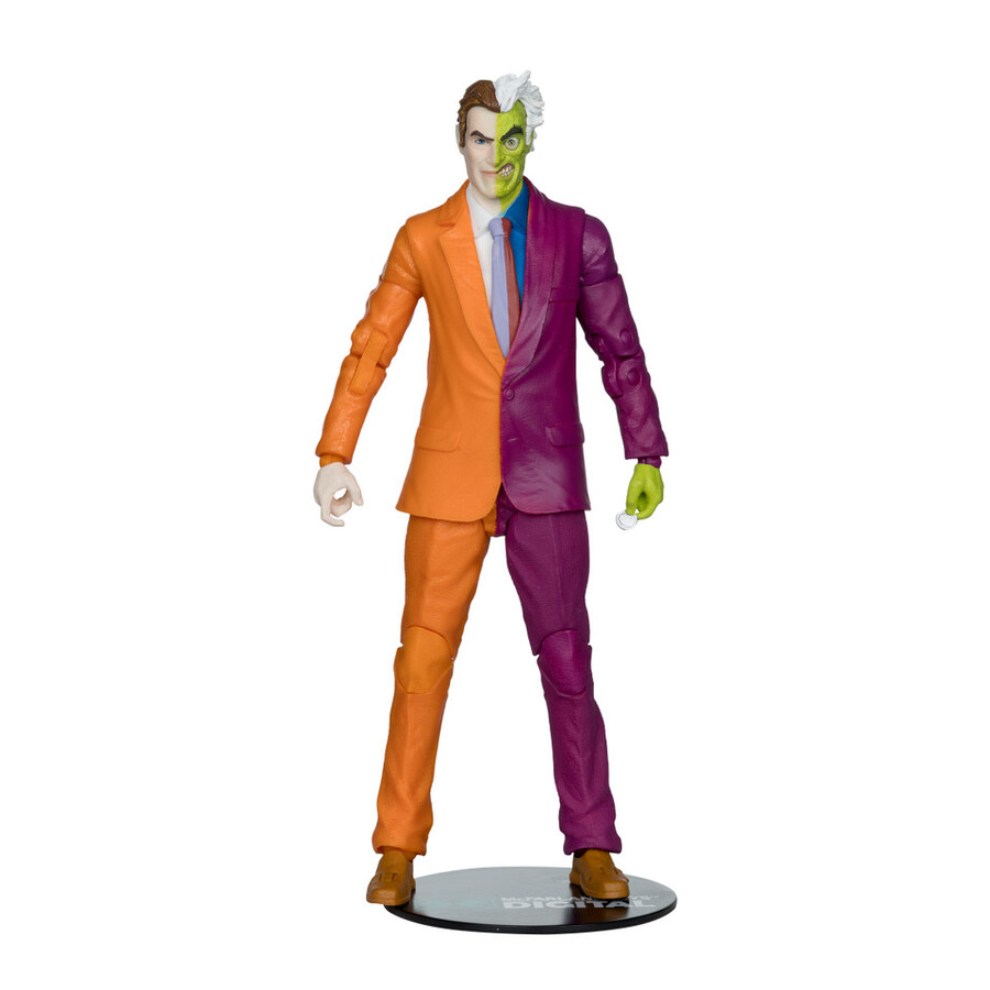 figura de dos caras dc la edad de plata de 7 con coleccionable digital de mcfarlane toys