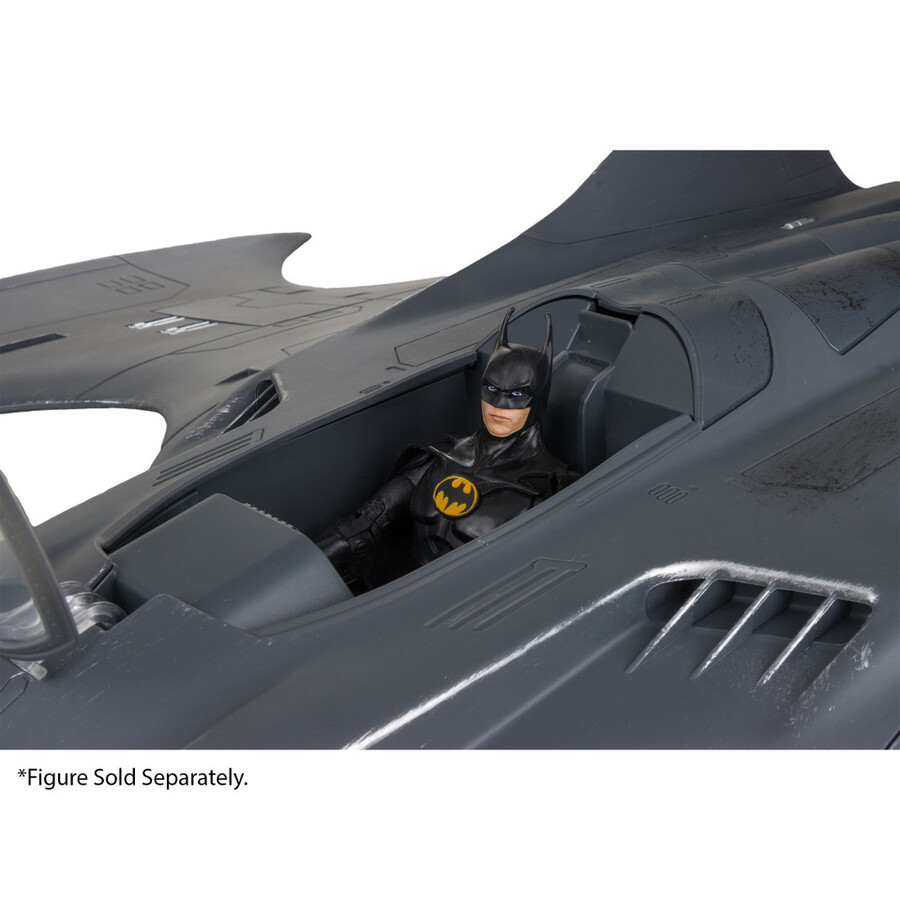 batwing la película flash vehículo gold label exclusivo de la tienda de juguetes mcfarlane