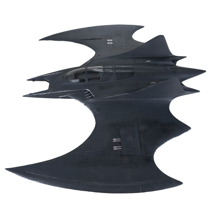batwing la película flash vehículo gold label exclusivo de la tienda de juguetes mcfarlane