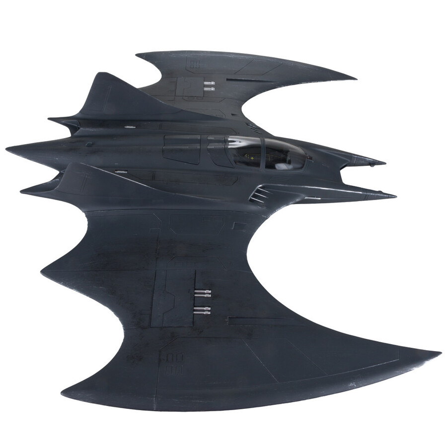 batwing la película flash vehículo gold label exclusivo de la tienda de juguetes mcfarlane