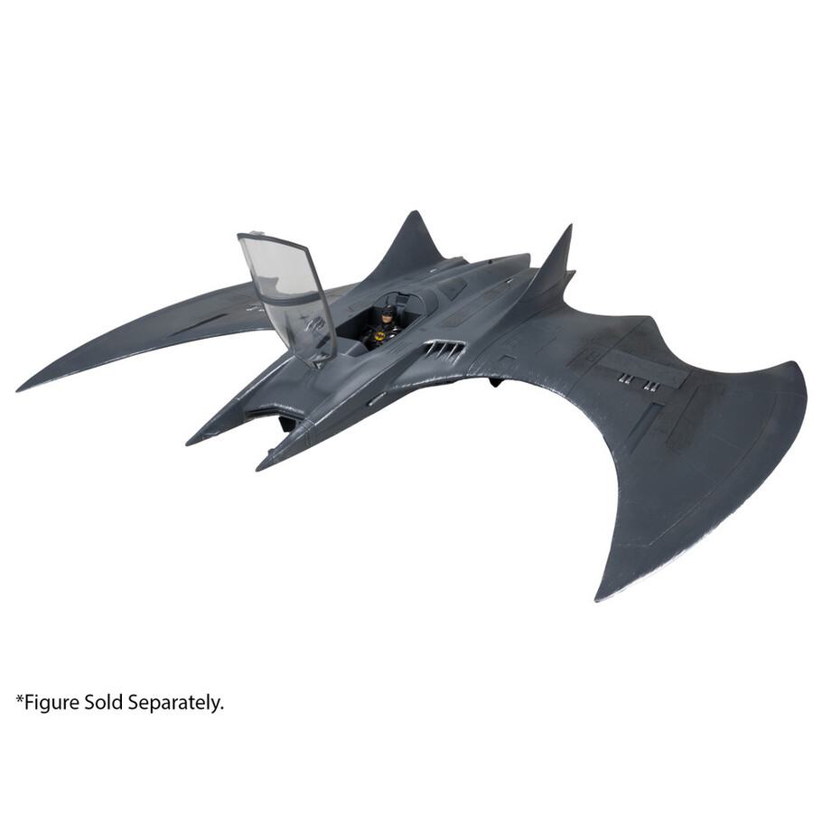 batwing la película flash vehículo gold label exclusivo de la tienda de juguetes mcfarlane