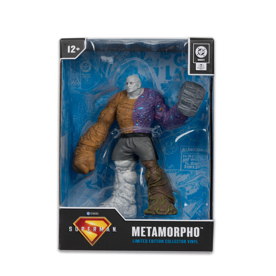 figura de vinilo de edición limitada de colección de metamorpho película de superman de 45