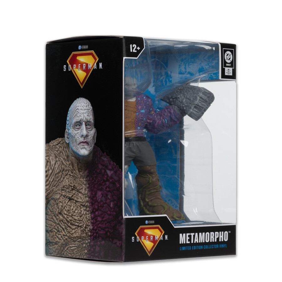 figura de vinilo de edición limitada de colección de metamorpho película de superman de 45