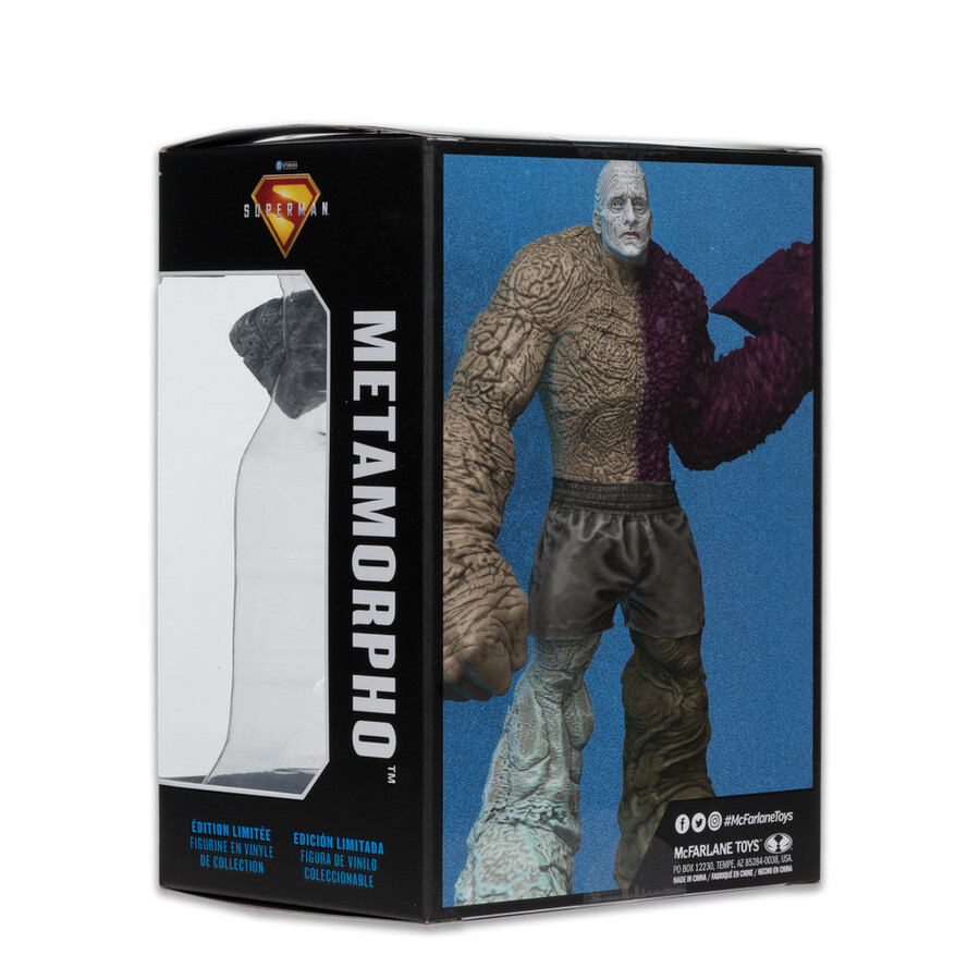 figura de vinilo de edición limitada de colección de metamorpho película de superman de 45