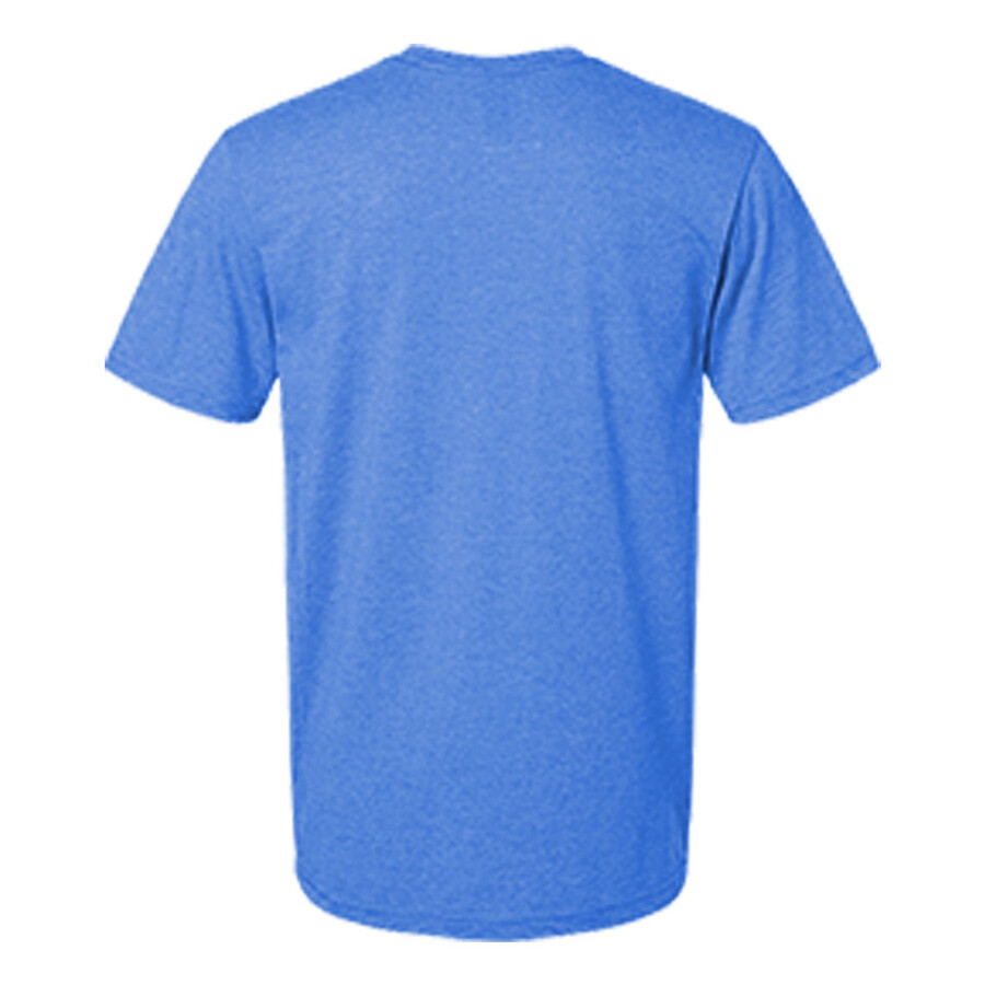 camiseta dc super powers superhero icons azul rey jaspeado exclusiva de mts