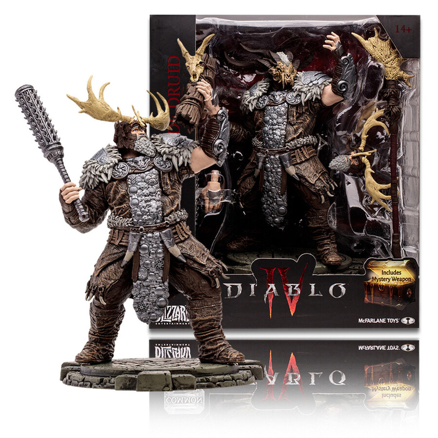 bárbaro golpe mortaldruida deslizamientohechicera relámpago hidranigromante espíritu Óseo lote común diablo iv 4 figuras a escala 112