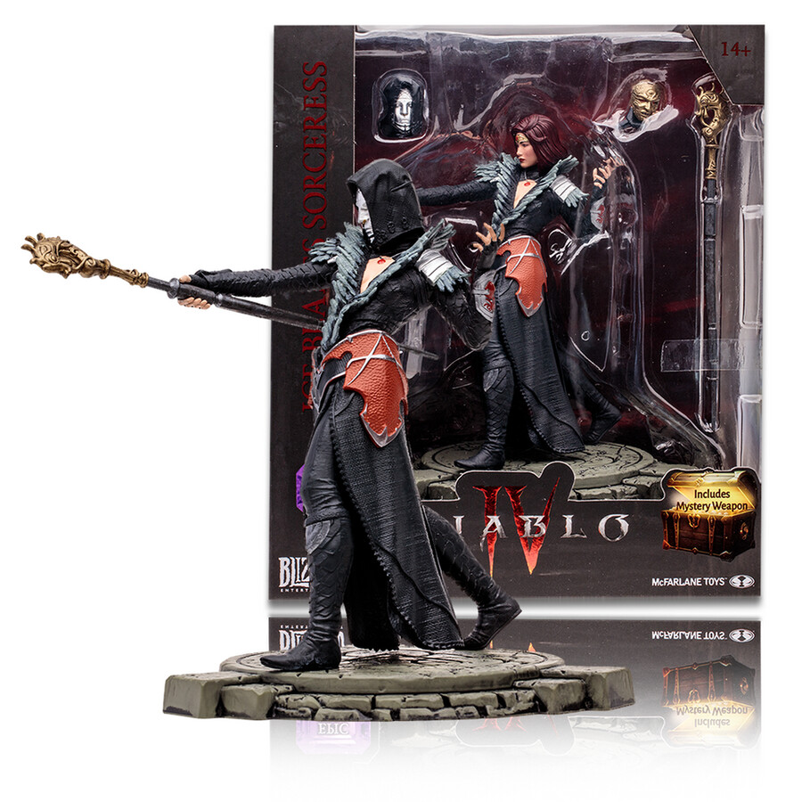 figura posada de la hechicera de las espadas de hielo Épica diablo iv a escala 112