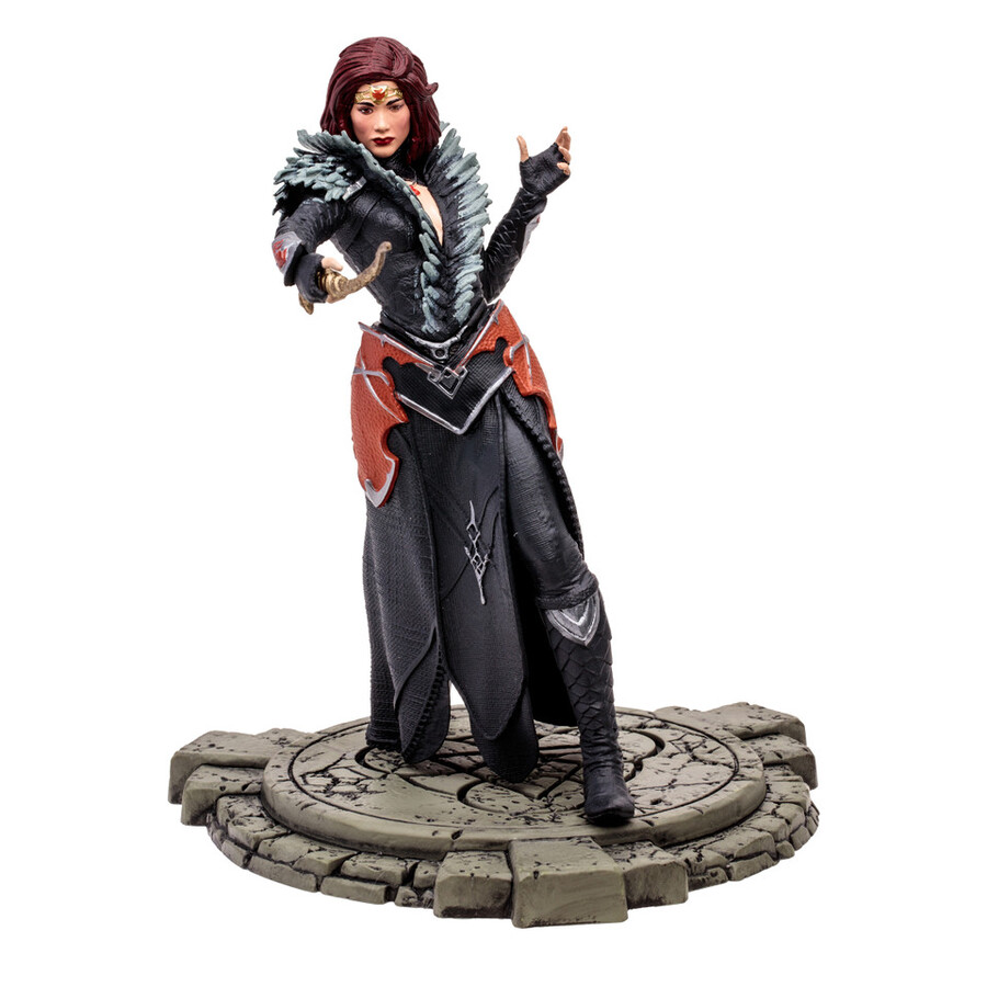 figura posada de la hechicera de las espadas de hielo Épica diablo iv a escala 112
