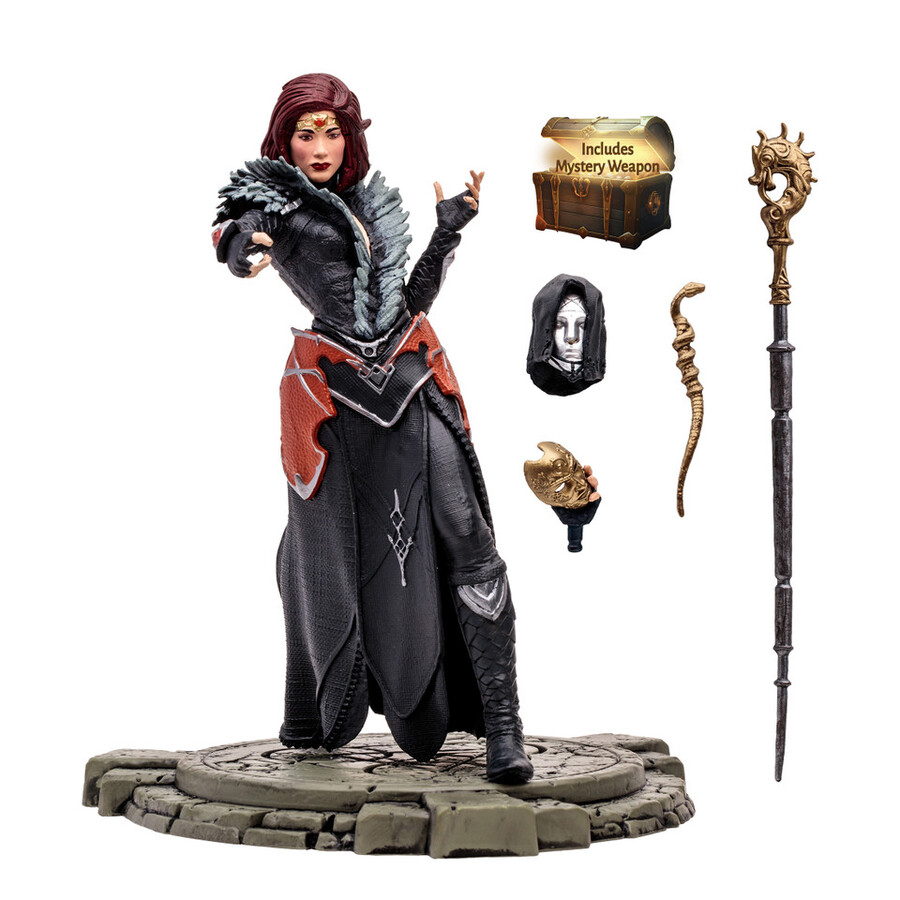 figura posada de la hechicera de las espadas de hielo Épica diablo iv a escala 112