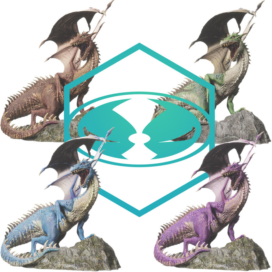colección digital de la serie dragones eternos de mcfarlane