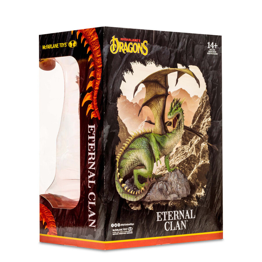 mcfarlanes dragons - serie 8 eternal clan gold label exclusiva con coleccionable digital