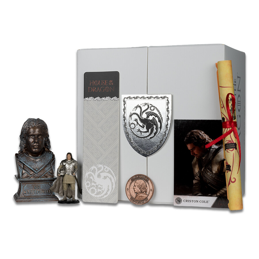 caja de colección de ser criston cole casa del dragón mcfarlane toys
