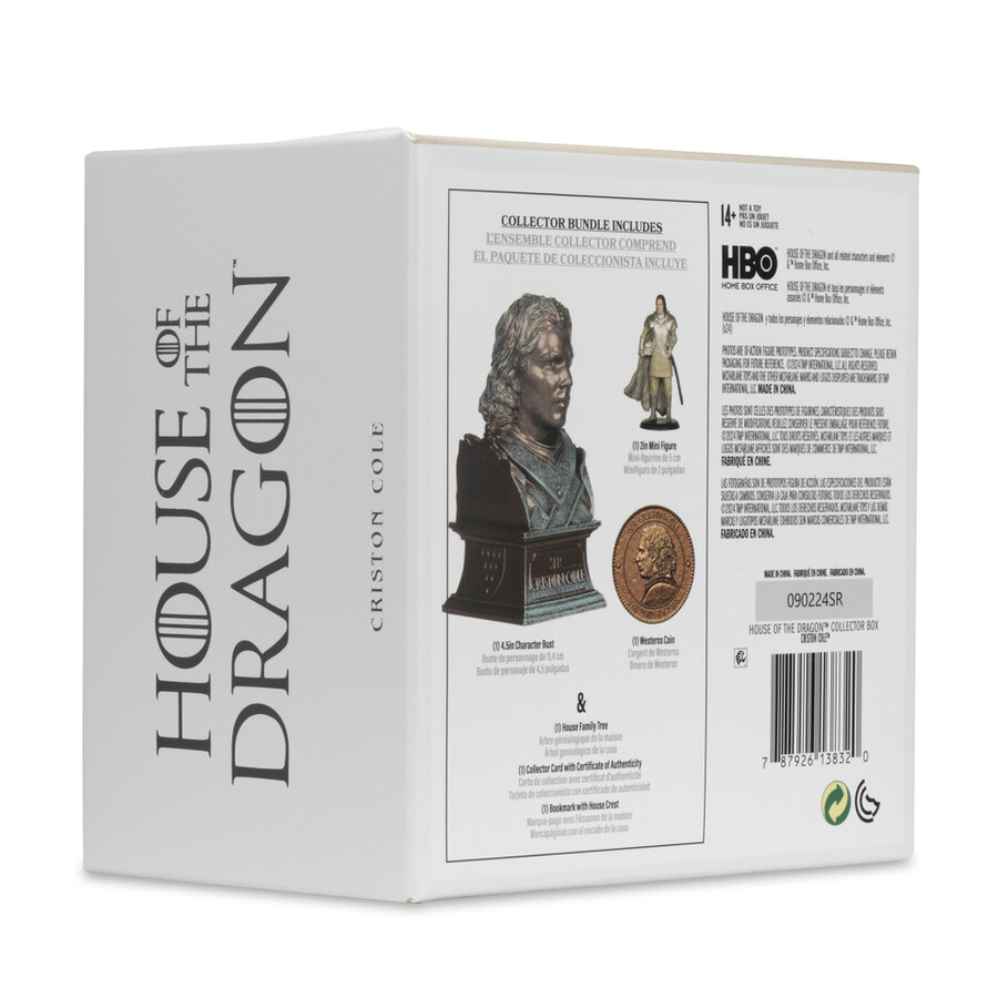 caja de colección de ser criston cole casa del dragón mcfarlane toys