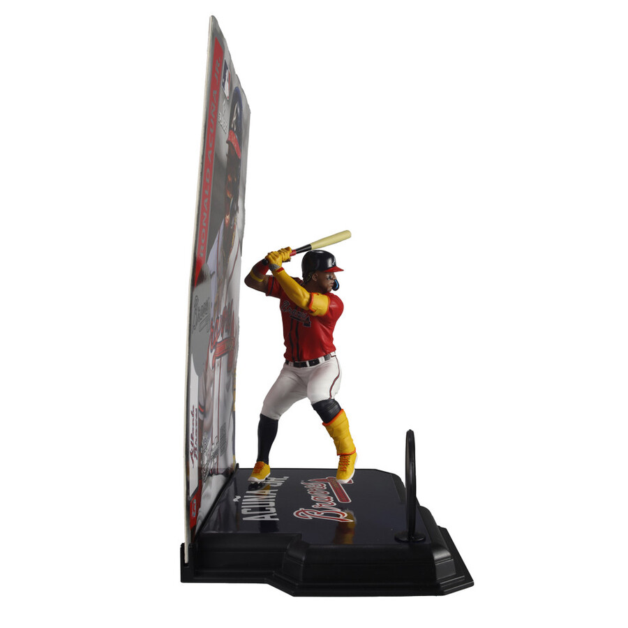 paquete mlb de ronald acuña jr. atlanta braves 2 figuras chase de 7 regular y platino mcfarlanes sportspicks