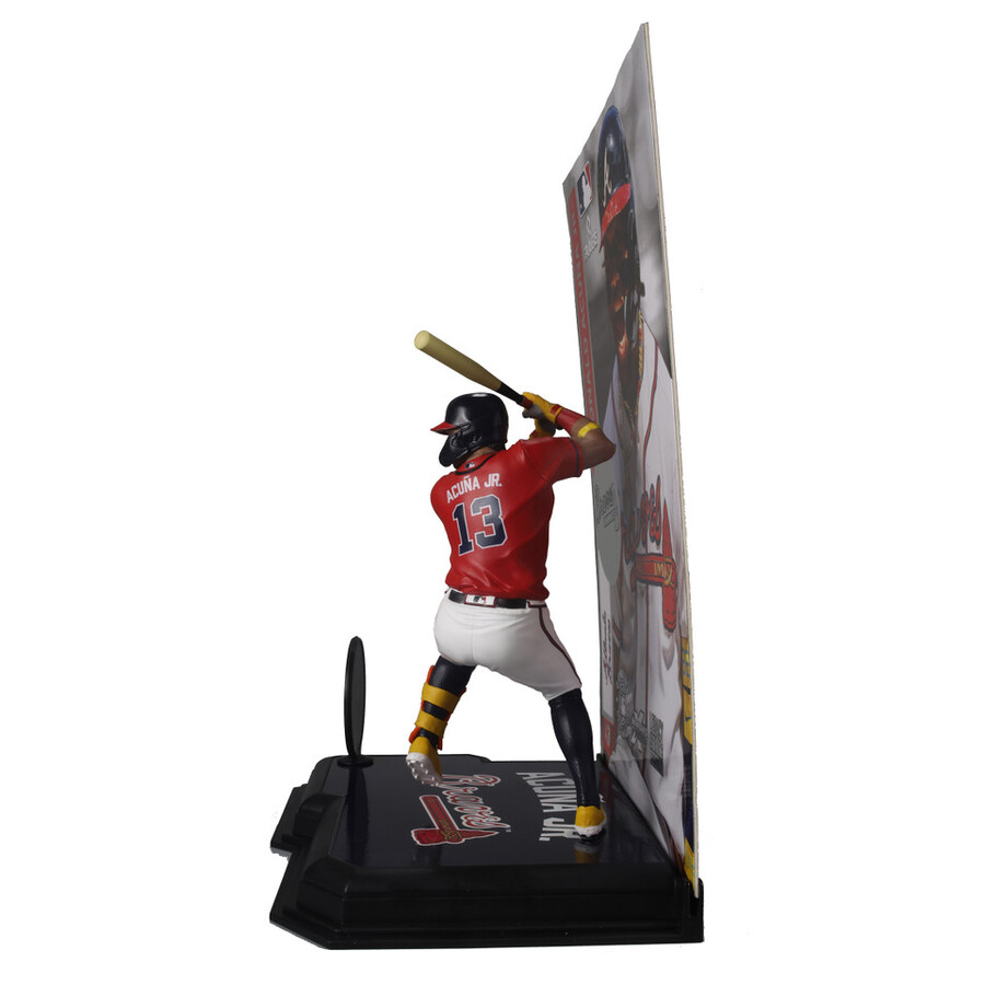 paquete mlb de ronald acuña jr. atlanta braves 2 figuras chase de 7 regular y platino mcfarlanes sportspicks