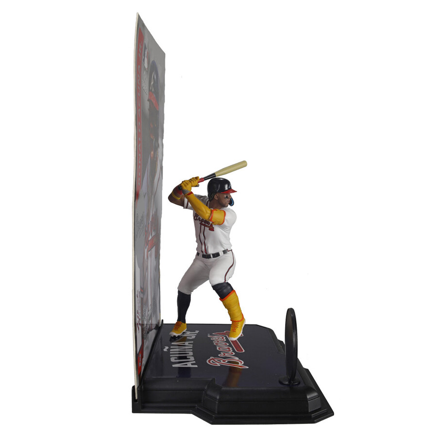 paquete mlb de ronald acuña jr. atlanta braves 2 figuras chase de 7 regular y platino mcfarlanes sportspicks