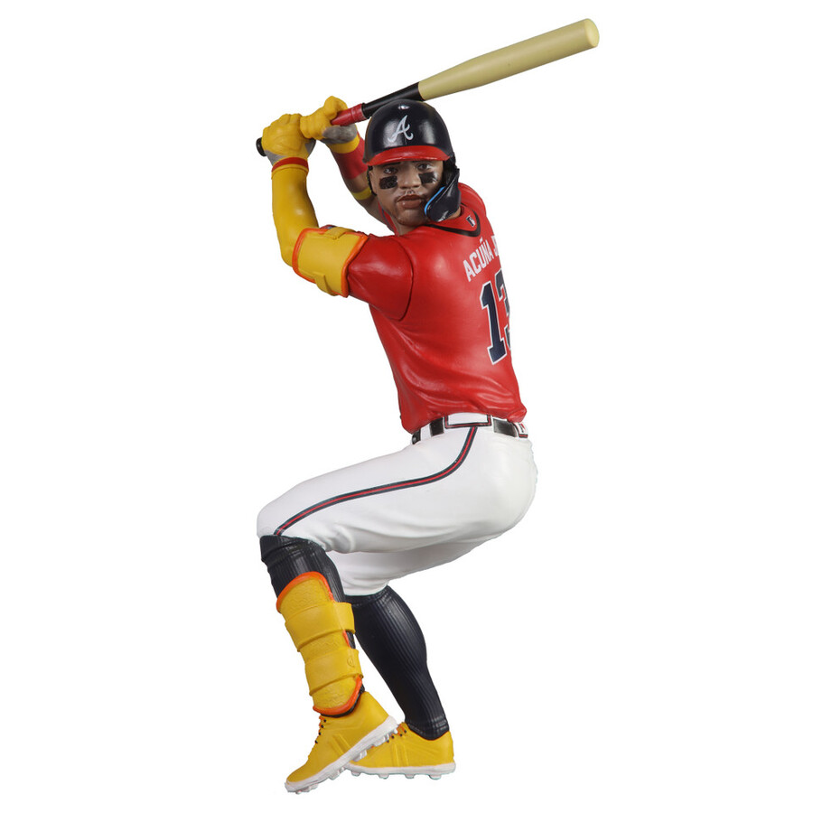paquete mlb de ronald acuña jr. atlanta braves 2 figuras chase de 7 regular y platino mcfarlanes sportspicks