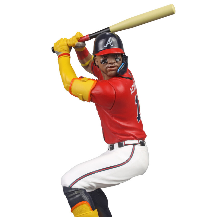 paquete mlb de ronald acuña jr. atlanta braves 2 figuras chase de 7 regular y platino mcfarlanes sportspicks