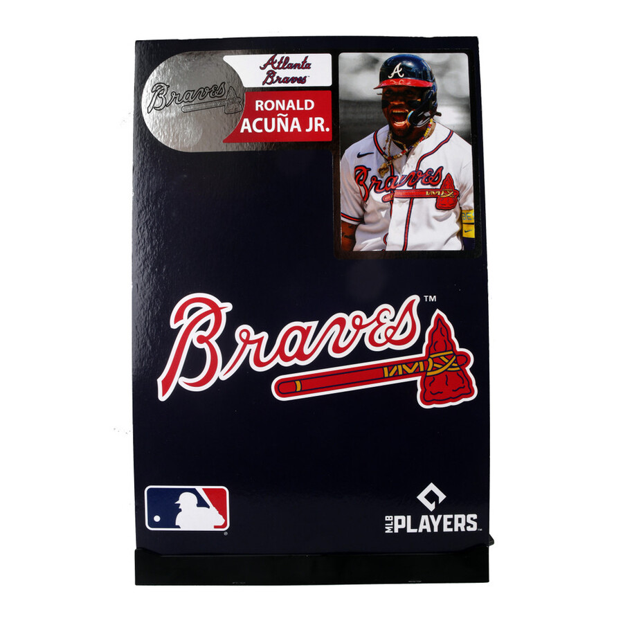 paquete mlb de ronald acuña jr. atlanta braves 2 figuras chase de 7 regular y platino mcfarlanes sportspicks