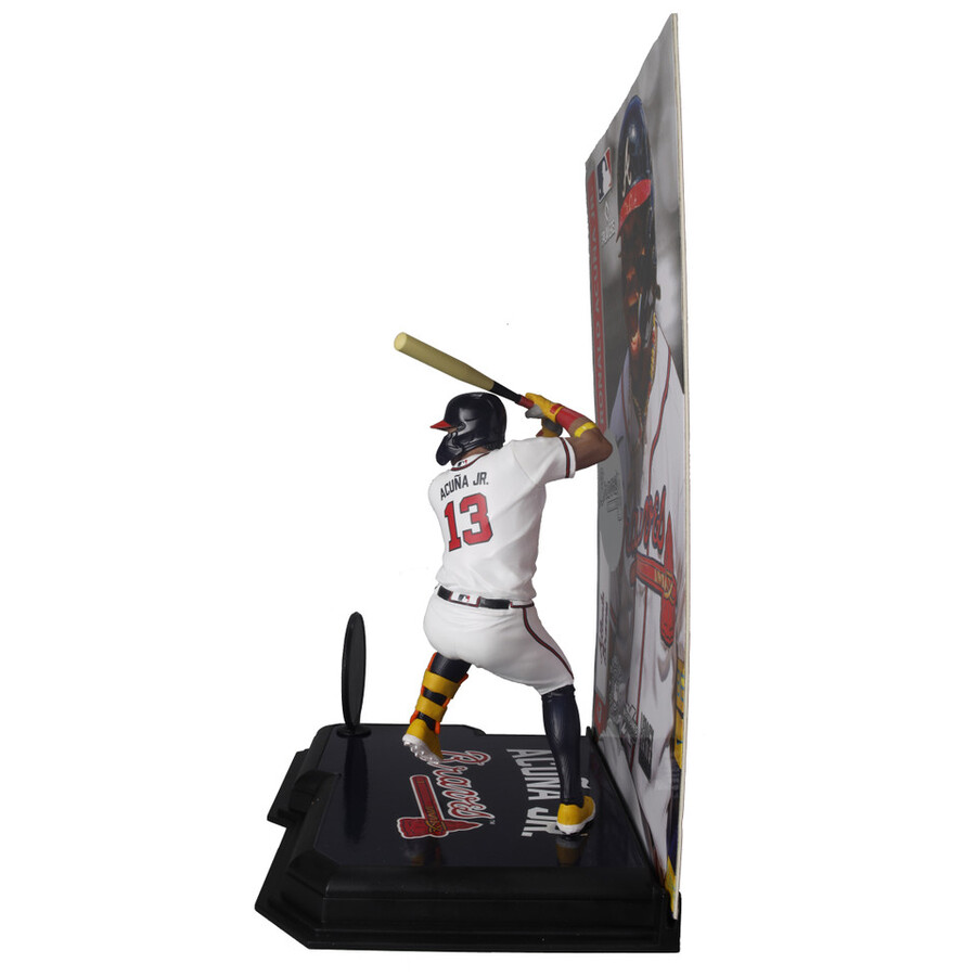 paquete mlb de ronald acuña jr. atlanta braves 2 figuras chase de 7 regular y platino mcfarlanes sportspicks